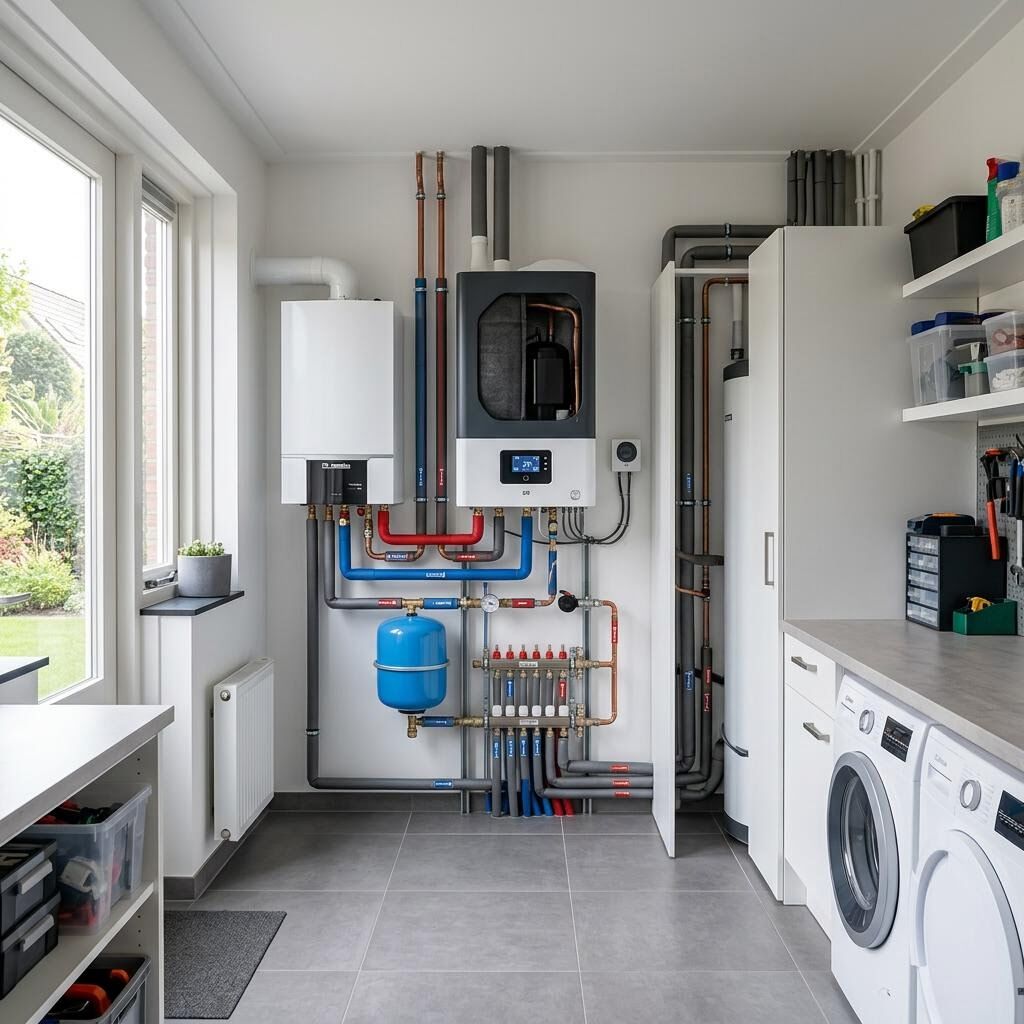 Professionele installatie van een hybride warmtepomp